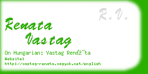 renata vastag business card